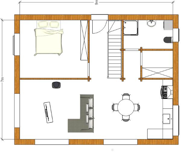 Plan maison 100 m²