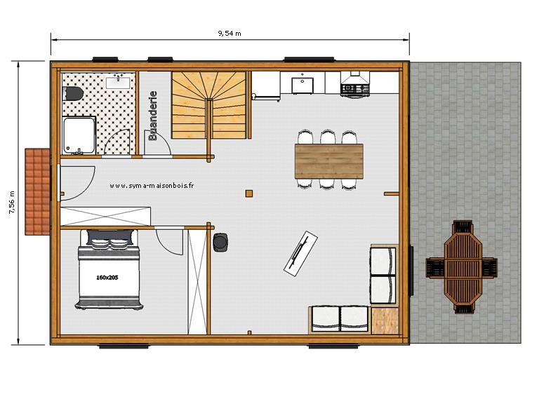 Chalet Habitable Annecy - 30m² en bois en kit