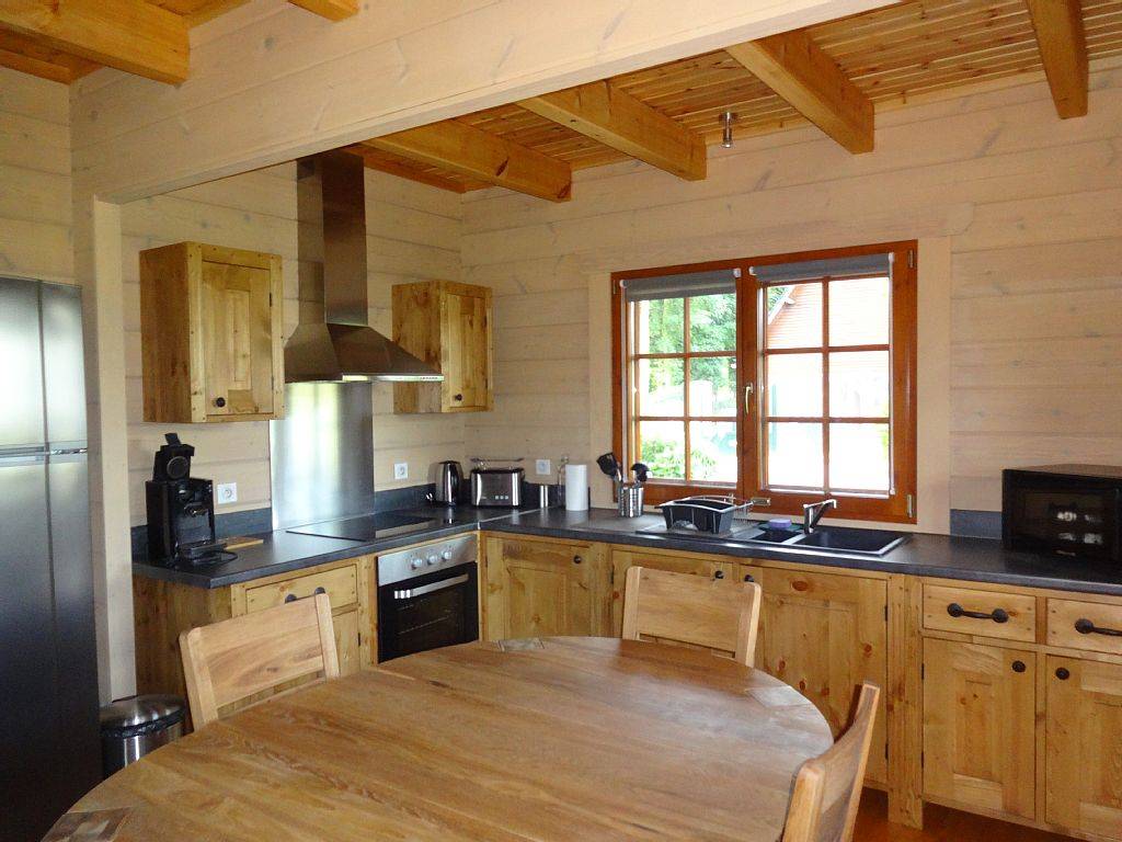 Photo cuisine chalet en bois