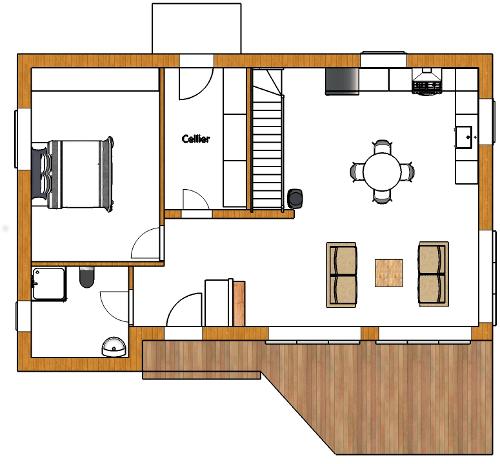 Plan maison bois Côtes d'Armor