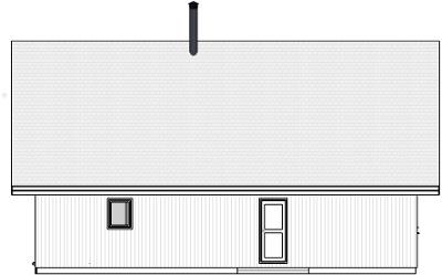 Plan façade Nord maison Ile de France