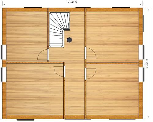 Etage maison bois Sanson