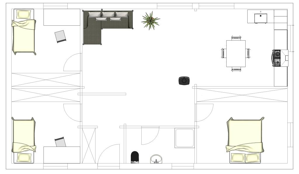 Plan rez de chaussée Asko