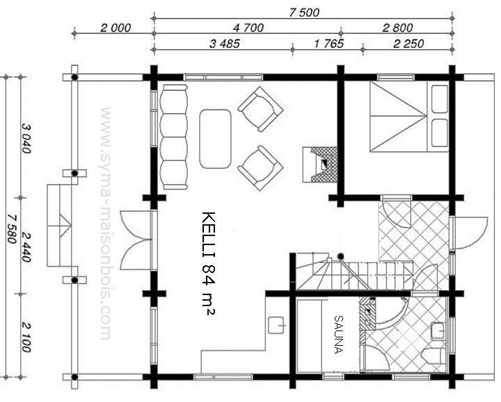 Chalet en bois en kit